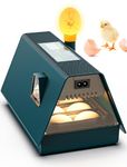 Aissom Incubator for Hen, 10 Eggs, Fully Automatic, Incubator Chicken with Automatic Rotation System and Temperature Control, Humidity Level