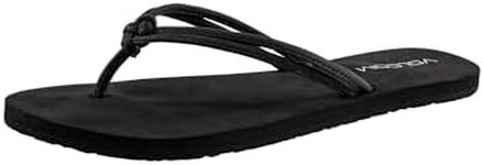 Volcom Women's Forever and Ever Flip Flop Sandal, Black Out - New, 7