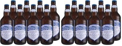 Hollows & Fentimans Alcoholic Ginger Beer - 4% Vol - All Natural - Botanically Brewed Craft Beer - Infused with Natural Ginger Root - 8 x 500ml (Pack of 2)