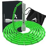 Athverv Freestyle Beaded Jump Rope, Skipping Rope for Tricks and Releases (Green)