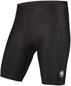 Endura Men's 6-Panel Cycling Shorts Padded for Cycling | Lycra with Antibacterial Pad, Black, S