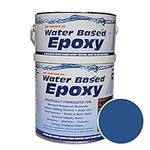 Damp Proof Epoxy Resin Water Based Paint for Garages, Walls, Basements and Tanks - 1L (Dark Blue)