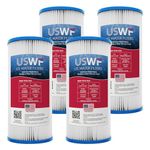 US Water Filters 20 Micron 10 Inch x 4.5 Inch | Pleated Polyester Whole House Sediment Replacement Cartridge | Compatible with Watts FM-BB-10-20, Pentek S1-BB, Hydronix SPC-45-1020 | 4-Pack