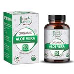 Just Jaivik Organic Aloe Vera Tablets for All Wellness and Rejuvenation | Manages Metabolism | Good for Skin and Hair (750mg - 90 Tablets)