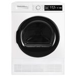 Russell Hobbs Freestanding Condenser Dryer Electric Tumble Dryer 15 Programmes 8kg Capacity 3 Heat Settings LED Display DelayStart Anti-Crease Child Lock White Clothes Dryer RH8CTD111W