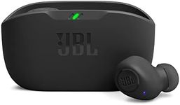 JBL Wave Buds In-Ear Wireless Earbuds with IP54 and IPX2 Waterproofing, Powerful Bass and 32-Hour Battery Life, Black