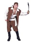 RG Costumes Men's Caribbean Pirate, AD, Standard