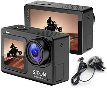 SJCAM SJ8 Dual Screen 16MP 4K30fps Sports Action Camera with Mic | 2.33" Dual Touch Screen Display | 140° Wide-Angle | Super Night Vision | 30m Waterproof |Digital Vlog Camera | Black