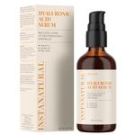 InstaNatural - Hyaluronic Acid Serum - With Vitamin C, Organic & 100% Pure Ingredients for Dry Skin, Wrinkle, Fine Line, Eye Bag Defense - Advanced Anti Aging Moisturizer for Men & Women - 2 oz