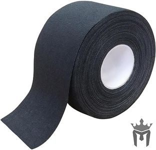 Meister Premium Athletic Zinc Oxide Trainer's Tape for Sports and Medical - 13.7m x 3.8cm - Black - 1 Roll