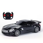 Popsugar High Speed 1:24 Rechargeable Remote Control Car with 2.4G Remote Control | Working Headlights | Lithium Battery | C-Type Charging | Best Gift for Kids | Made in India