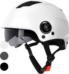 Westt Skateboard Helmet - Removable Liners Ventilation Sun Visor - Cycling Helmet Multi Sport for BMX Bicycle Roller Scooter Inline Skating Escape Series White S-M(21.65-22.83 in)