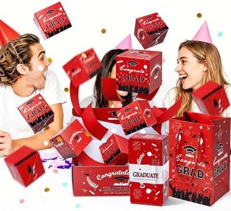 Christmas Surprise Box, 2025 New Surprise Box Gift Box Creating the Most Surprising Gift Explosion for Money, Folding Bouncing Red Envelope Gift Box with Confetti for Christmas Birthday Anniversary Valentine Proposal (B 20PCS)