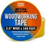 Double Sided Tape Woodworking Tape for Woodworking Tools Two Sided Tape Heavy Duty CNC and Acrylic Router Templates for Woodworking 2 Sided Tape Wood Working Tools Marine Grade Removable 2.5" x 100FT