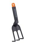 BLACK+DECKER Hand rake, ergonomic handle, stable and flexible, black