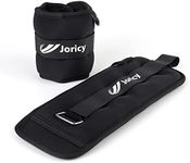 Ankle Weights, Wrist Leg Arm Weights for Women Men Kids with Adjustable Straps, A Pair of 10LBS(5LB Each Weight) Strength Training Weighted for Jogging, Running, Walking, Fitness, Black