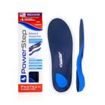 PowerStep ProTech Classic - Medical Grade Orthotic Insoles for Arch Pain Relief - Made for Plantar Fasciitis Relief + Heel Pain - Arch Support Orthotics for Women & Men, Red, Men's 7-7.5 / Women's 9