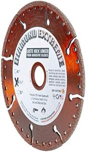 Delta Diamond Extreme 4-1/2 Inch Metal All-Cut Diamond Blade, Heavy-Duty All-Purpose Diamond Cutting Wheel 5000+ Cuts on Metal, Rebar, Steel, Iron, 7/8"-5/8" Arbor (4.5")