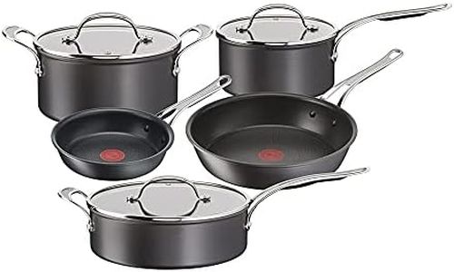 TEFAL Jamie Oliver by Tefal Cooks Classic Non-Stick Induction Hard Anodised 5 piece Cookware Set, H912S517