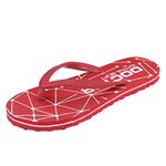 DOCTOR EXTRA SOFT Women's Hawaii Slipper- Orthopedic and Diabetic Comfort Ortho Care, Bathroom Rubber Flip-Flops and House Slipper for Ladies and Girl’s OR-D-02 (Red, numeric_6)