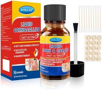 Liquid Corn Remover, Corn Removers for Toes, Extra Strength Liquid for Corn, Safe Removes Corns and Callus, 15ml Liquid with 15PCS Cushions 10PCS Swabs (15ML*1)