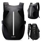 Motorcycle Backpacks for Men Women Waterproof Helmet Backpack, Motorcycle Accessories, Laptop Bags, Travel Backpacks, Student School Bags,Black L