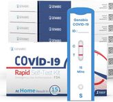 Genabio COVID-19 Rapid Self-Test Kit (15 Minute Results), OTC at Home Self Test, Non-Invasive Short Nasal Swab, FDA/EUA Authorized, HSA/FSA Eligible (1 Pack, 14 Tests)