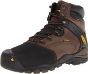 KEEN Utility Men's Louisville 6inch Int Met Leather Waterproof Steel Toe Work Boots, Slate Black, 9.5