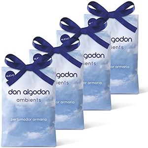 Don Algodon Ambients AMBIENTADOR Perfumador Armario Sobres Perfumados Don Algodon, Papel, Azul, Pack de 4 x 13 g