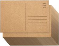 Sustainable Greetings 100 Pack Bulk Kraft Paper Blank Postcards for Mailing, Wedding, DIY Arts and Crafts, 350gsm (4 x 6 In)