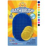 Bodhi Dog Bath Brush | De shedding Dog Brush | Hair Removing for Long Hair Dog Brush | Dog Brush for Short Haired Dogs | Dog Accessories Rubber Curry Brush | Dog Shampoo Brush