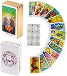 Atesswy Britt's Third Eye Tarot Deck in A Tin - 78 Tarot Cards (Limited Edition Gold Gilded)