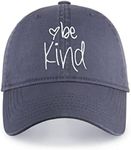 Be Kind Trendy Womens Baseball Cap Unisex Fashion Cotton Polo Style Fun Inspirational Saying Seasonal Outdoor Travel Headwear (Blueberry)