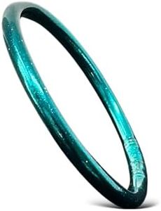 Yvelise Pulsera budista – Pulsera para mujer hecha a mano en Tailandia – con mantra auténtica, 6,5cm de diamètre intérieur, Silicona