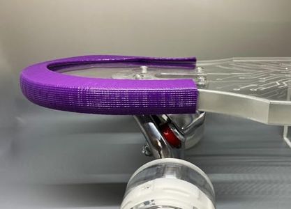 GHOST BOARDS Skateboard Deck Guards - Durable Skateboards Guard with Shock Absorption for Tricks - Skateboard Protector Keeps Deck Safe from Chips - Ride with A Skateboard's Tail Pad, 2 Pack (Purple)