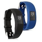 kwmobile Straps Compatible with Garmin Vivofit 4 Straps - 2x Replacement Silicone Watch Bands