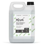 Miniml Hand Soap Wash Liquid 5L Refill - Lime, Basil & Mandarin Infused Hand, Skin & Body Wash Gel for Soft and Sensitive Skin Care - 100% Vegan & Cruelty Free