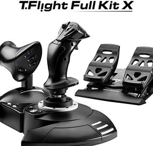 Thrustmaster T.Flight Full Kit X - Manche de vol, pédales d'accélérateur et de direction de haute précision pour Xbox Series X|S, Xbox One et PC