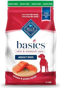 Blue Buffalo Basics Grain-Free Dry Dog Food for Adult Dogs, Limited Ingredient Diet, Salmon Recipe, 11-lb. Bag