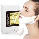 Face Mask V-Line 5 PCS Snail Mucin Face Masks Beauty, Double Chin Reducer Collagen Mask, V Shape Face Tape Mask for Skin Firming & Tightening Moisturizing Face Slimmer (V-Line 5 PCS)