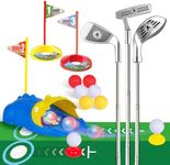 Liberry Kids Golf Set for 3 4 5 6 Years Old Boys Girls, Toddler Golf Clubs Set with Automatic Ball Returner, Glow Balls, Putting Mat, Indoor Outdoor Sports Toy Birthday Gift