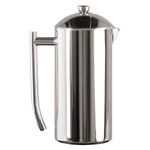 Frieling Double-Walled Stainless-Steel French Press Coffee Maker, Polished, 36 Ounces