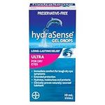 hydraSense Ultra Eye Drops For Dry Eyes - Preservative Free Eye Drops, Gel Drops For Immediate Comfort And Extended Protection, Dry Eye Relief, Naturally Sourced, Can Use With Contacts, 10mL