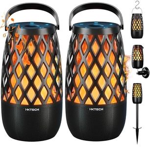 IXTECH Outdoor Bluetooth Speakers, Waterproof Portable Bluetooth Speaker Wireless with Lights, Outdoor Gifts for Dads Mom, Multi-Sync Wireless Connection, Lantern Speakers Mountable, 2 Pack