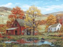 White Mountain Puzzles Friends in Autumn - 1000 Piece Jigsaw Puzzle