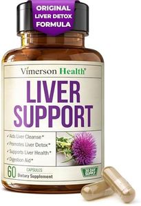 Vegan Liver Cleanse Detox & Repair – Herbal Liver Support Supplement w/ Silymarin Milk Thistle, Zinc, Dandelion Root & Artichoke Extract for Enzyme Support, Energy & Healthy Digestion. 60 Capsules