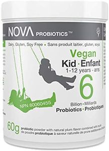 VEGAN Kid/Enfant 1-12 years - 6 Billion Probiotics per Scoop - No Refrigeration Required