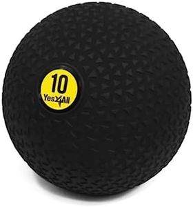 Yes4All Slam Ball, No-Bounce Ball for Exercise, Cross Training and Core Strength Workout 10lbs - Triangle Black