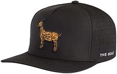 The Original Goat Golf Cap - Perforated Trucker Cap - Universal Fit - Made of Durable Non Fading Polyester Material - Black - One Size