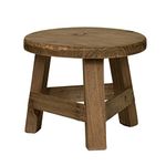 Eternitry High Stool Plant Stand, Multifunctional Wooden Flower Pot Stand, Indoor And Outdoor Round Garden Bench, Living Room Potted Plant Rack